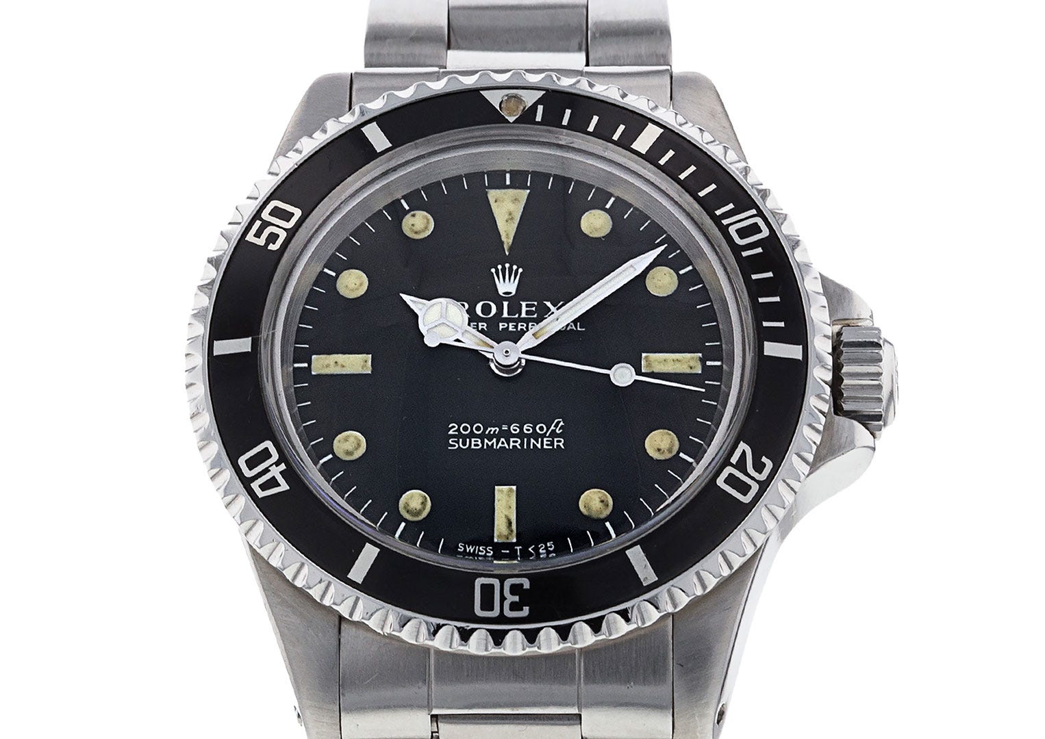 He's been seen wearing a vintage Submariner, possibly a reference 5513
