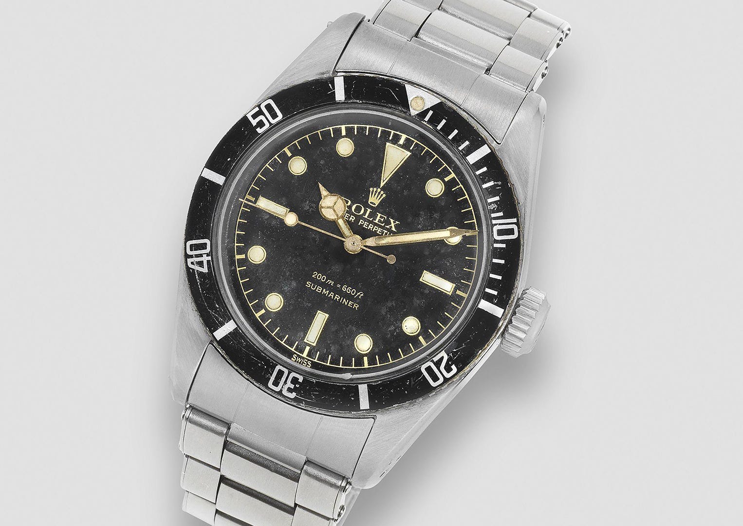 The Submariner. One of several Rolex stalwarts launched in the 1950s. Image courtesy of Bonhams