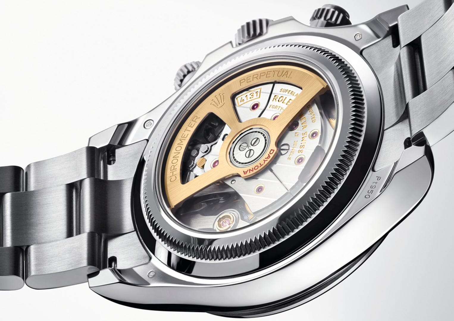 The Daytona is the first Rolex sports model with an exhibition caseback