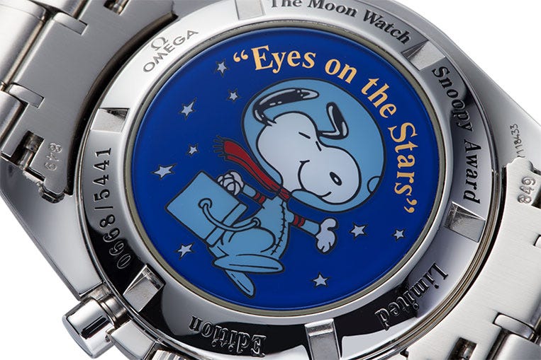 The Speedmaster earned the Snoopy award for its part in the Apollo 13 rescue