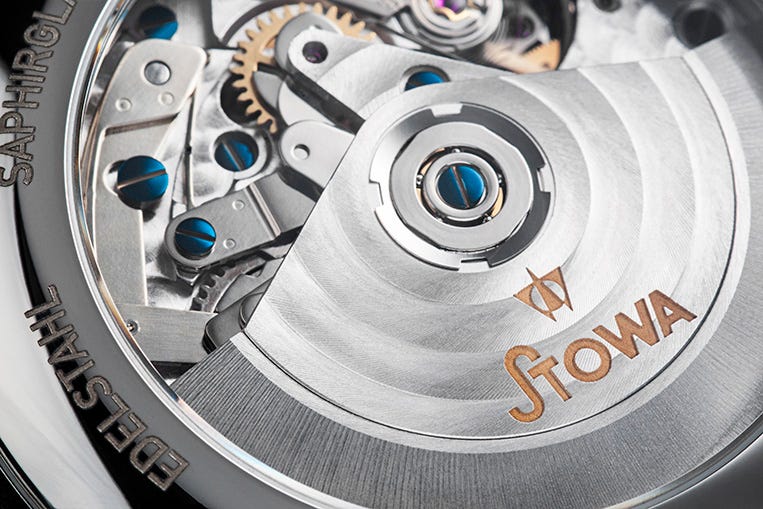 Stowa Marine Chronograph movement closeup